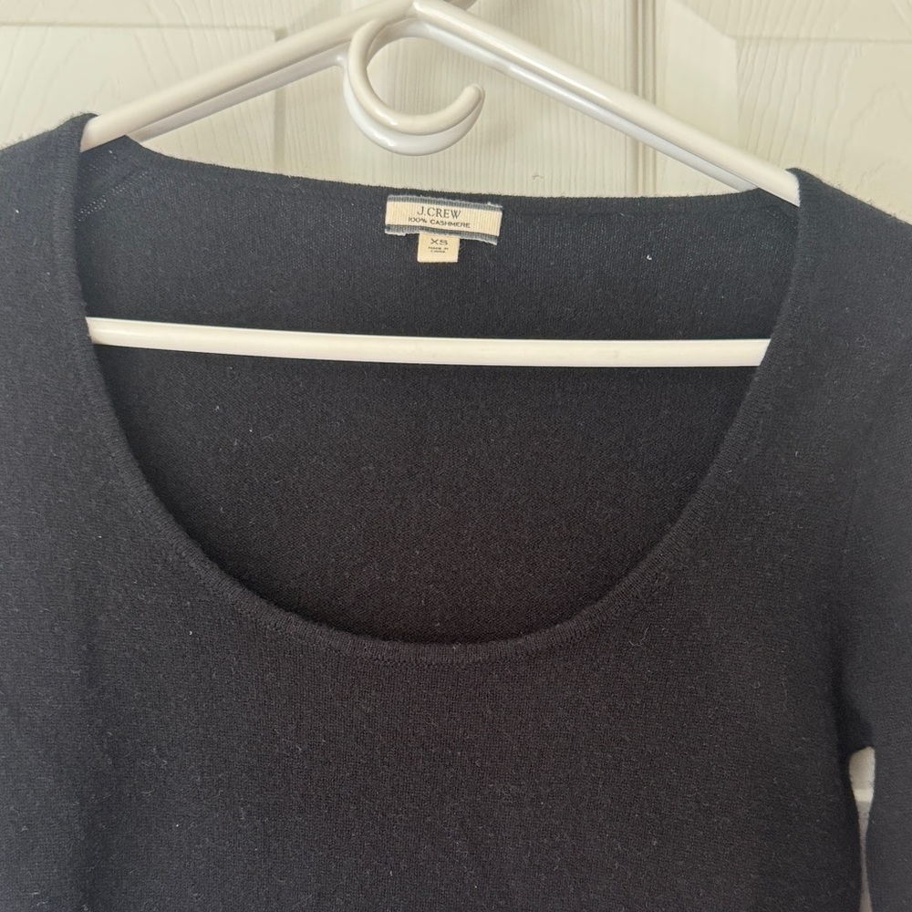 J. Crew Black Scoop Neck Women's Sweater